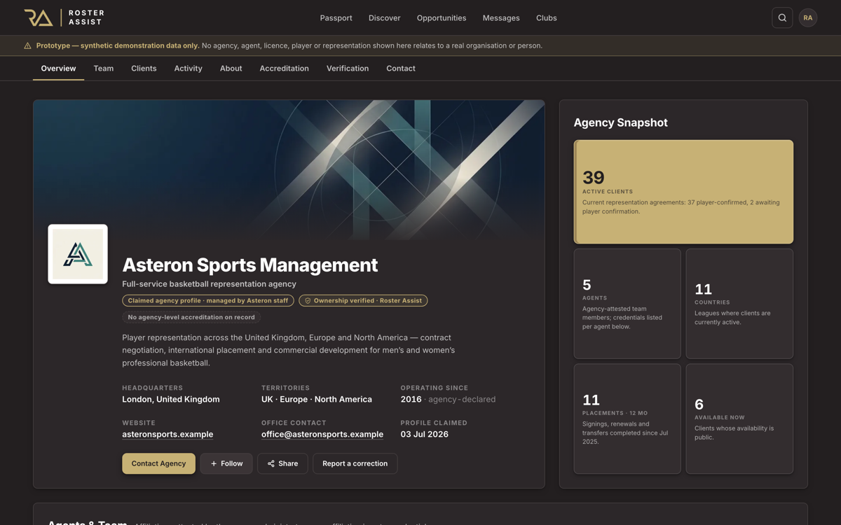 Agency Profile — Claimed preview