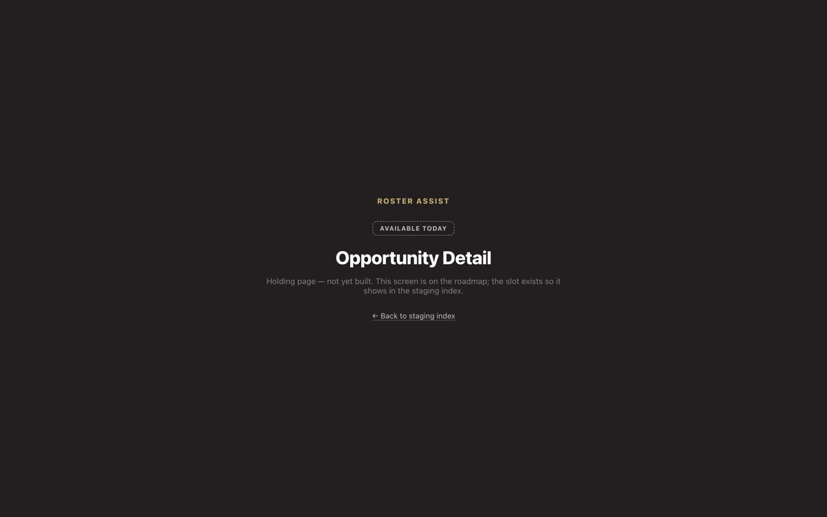 Opportunity Detail preview